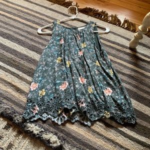 Loft Floral Green Tank Sz. S